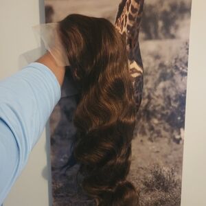 Luxurious Brown Wavy Hair Extension